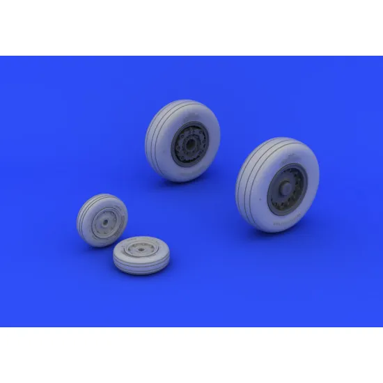 Eduard 648193 1/48 A-6 wheels Brassin for Aircraft
