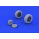 Eduard 648193 1/48 A-6 wheels Brassin for Aircraft