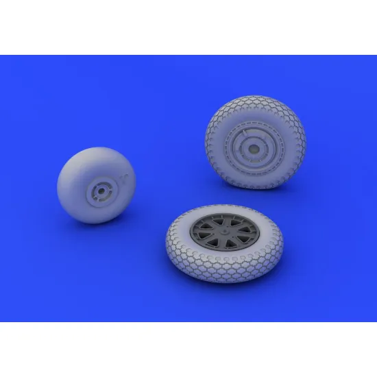 Eduard 648202 1/48 P-39 wheels early Brassin for Aircraft