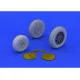 Eduard 648202 1/48 P-39 wheels early Brassin for Aircraft