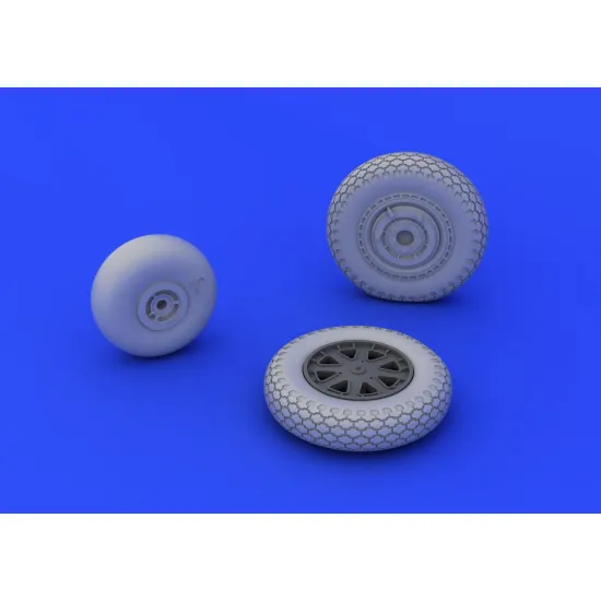 Eduard 648202 1/48 P-39 wheels early Brassin for Aircraft