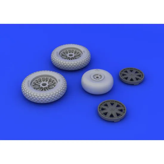 Eduard 648202 1/48 P-39 wheels early Brassin for Aircraft