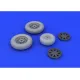 Eduard 648202 1/48 P-39 wheels early Brassin for Aircraft