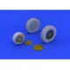 Eduard 648203 1/48 P-39 wheels late Brassin for Aircraft