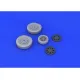 Eduard 648203 1/48 P-39 wheels late Brassin for Aircraft