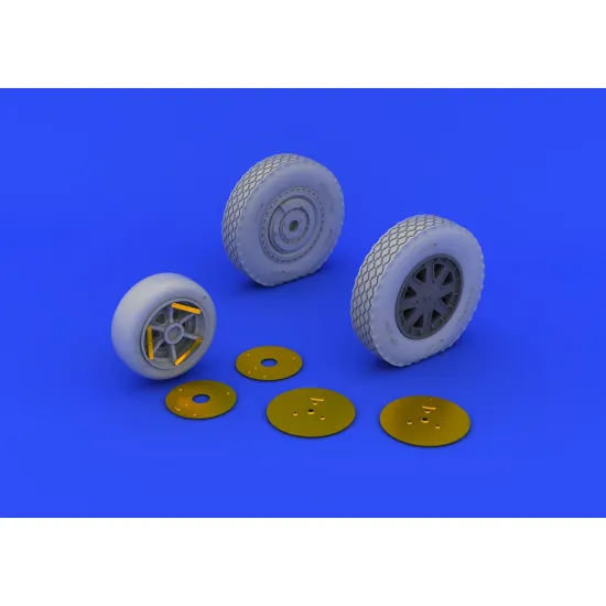 Eduard 648203 1/48 P-39 wheels late Brassin for Aircraft