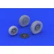 Eduard 648203 1/48 P-39 wheels late Brassin for Aircraft