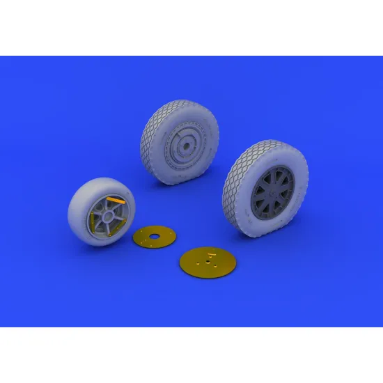 Eduard 648203 1/48 P-39 wheels late Brassin for Aircraft