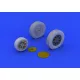 Eduard 648203 1/48 P-39 wheels late Brassin for Aircraft