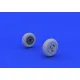 Eduard 648218 1/48 Spitfire Mk.XVI wheels - 3 spoke Brassin for Aircraft