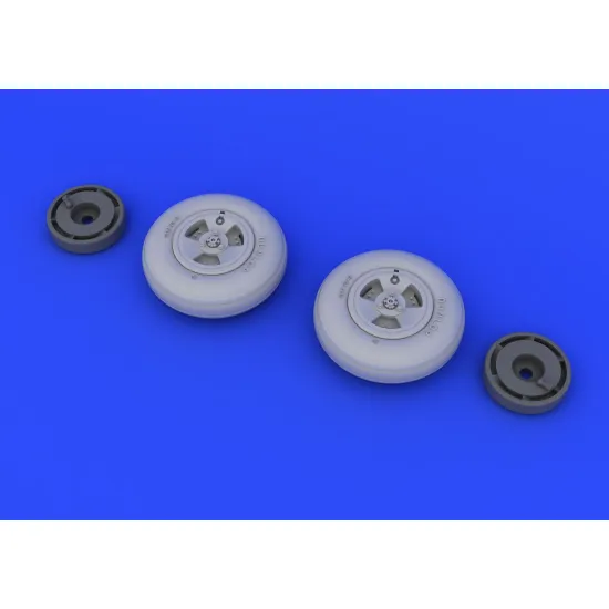 Eduard 648218 1/48 Spitfire Mk.XVI wheels - 3 spoke Brassin for Aircraft