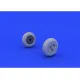 Eduard 648218 1/48 Spitfire Mk.XVI wheels - 3 spoke Brassin for Aircraft