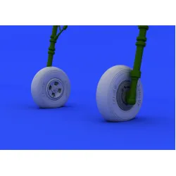 Eduard 648229 1/48 Hurricane Mk.I wheels Brassin for Aircraft