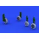 Eduard 648235 1/48 F-86F wheels Brassin for Aircraft