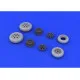 Eduard 648235 1/48 F-86F wheels Brassin for Aircraft