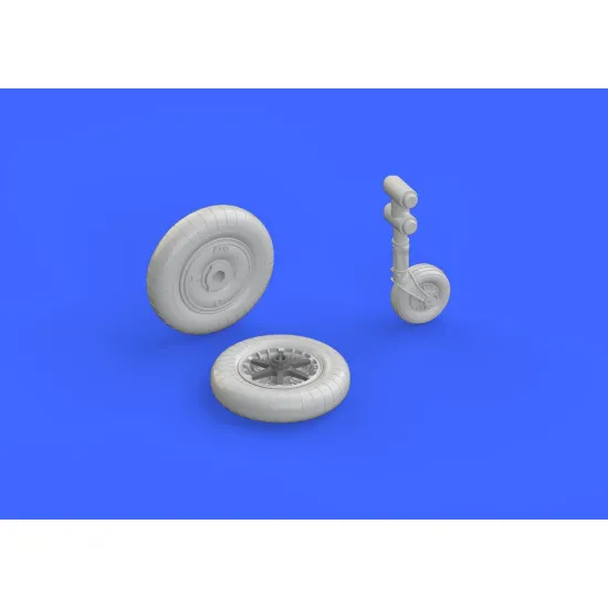 Eduard 648282 1/48 Bf 109F wheels Brassin for Aircraft