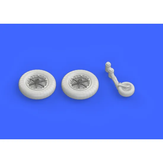 Eduard 648282 1/48 Bf 109F wheels Brassin for Aircraft