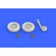 Eduard 648282 1/48 Bf 109F wheels Brassin for Aircraft