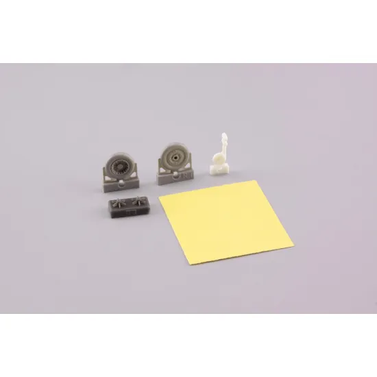 Eduard 648282 1/48 Bf 109F wheels Brassin for Aircraft