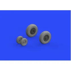 Eduard 648304 1/48 F-14A wheels early Brassin for Aircraft