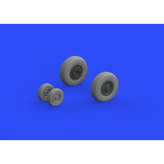 Eduard 648304 1/48 F-14A wheels early Brassin for Aircraft