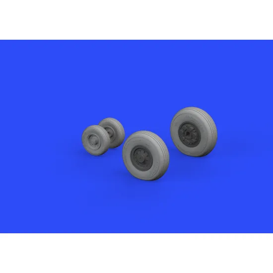 Eduard 648304 1/48 F-14A wheels early Brassin for Aircraft