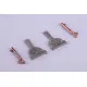 Eduard 648308 1/48 Bf 109F undercarriage legs BRONZE Brassin for Aircraft