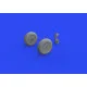 Eduard 648317 1/48 Ki-61-Id wheels Brassin for Aircraft