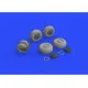Eduard 648326 1/48 Su-34 wheels Brassin for Aircraft