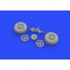 Eduard 648335 1/48 P-51D wheels Brassin for Aircraft