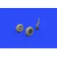 Eduard 648335 1/48 P-51D wheels Brassin for Aircraft
