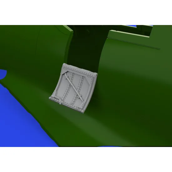 Eduard 648380 1/48 Spitfire Mk.VIII / IX cockpit door Brassin for Aircraft