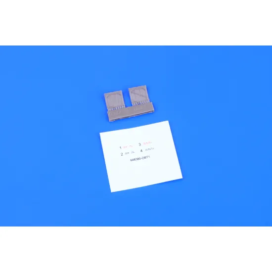 Eduard 648380 1/48 Spitfire Mk.VIII / IX cockpit door Brassin for Aircraft