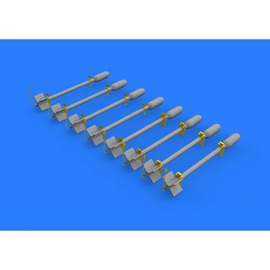 Eduard 648394 1/48 British Rocket Projectiles RP-3 60lb S.A.P. Brassin for Aircraft