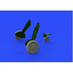 Eduard 648400 1/48 Bf 109G-6 wheels Brassin for Aircraft