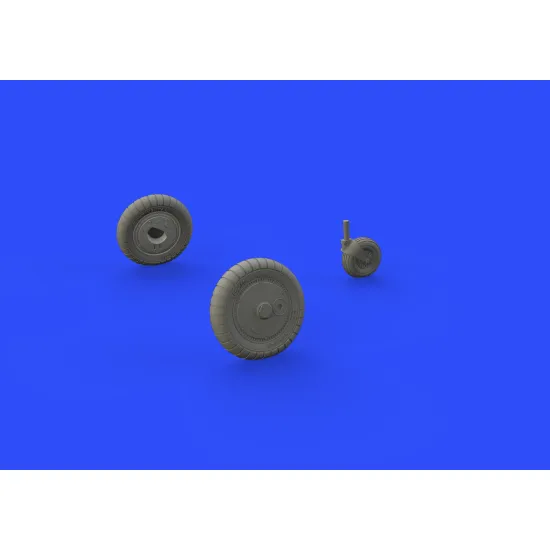Eduard 648400 1/48 Bf 109G-6 wheels Brassin for Aircraft