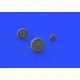 Eduard 648400 1/48 Bf 109G-6 wheels Brassin for Aircraft