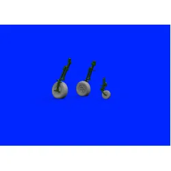 Eduard 648420 1/48 Tempest Mk.V wheels early Brassin for Aircraft
