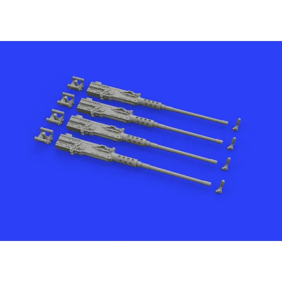 Eduard 648442 1/48 M2 Brownings w/handles Brassin for Aircraft