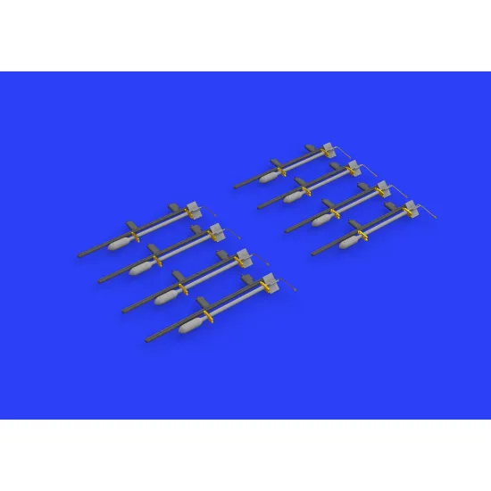 Eduard 648450 1/48 RP-3 60lb rockets for Tempest Mk.V Brassin for Aircraft
