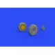 Eduard 648484 1/48 P-47D wheels Brassin for Aircraft