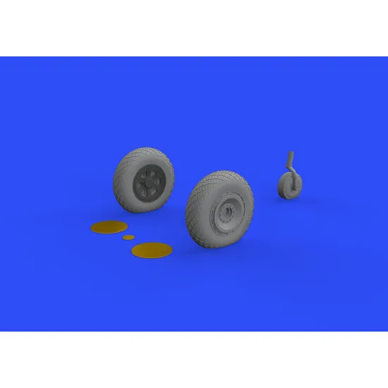 Eduard 648484 1/48 P-47D wheels Brassin for Aircraft