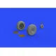 Eduard 648484 1/48 P-47D wheels Brassin for Aircraft