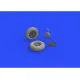 Eduard 648484 1/48 P-47D wheels Brassin for Aircraft