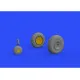 Eduard 648484 1/48 P-47D wheels Brassin for Aircraft