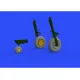 Eduard 648484 1/48 P-47D wheels Brassin for Aircraft