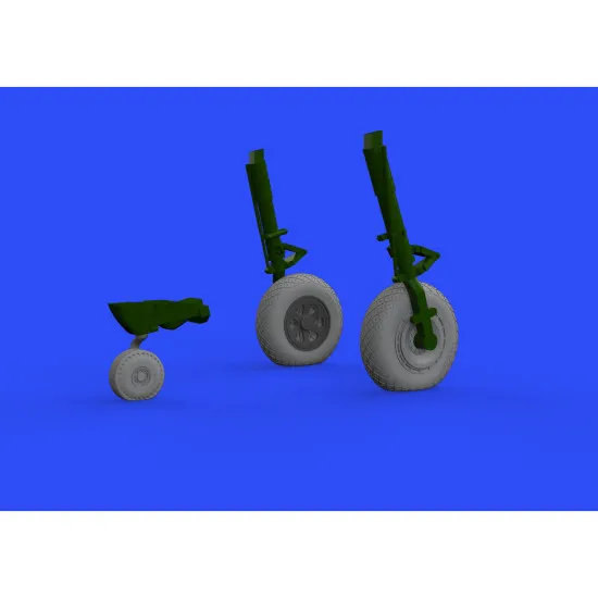 Eduard 648484 1/48 P-47D wheels Brassin for Aircraft