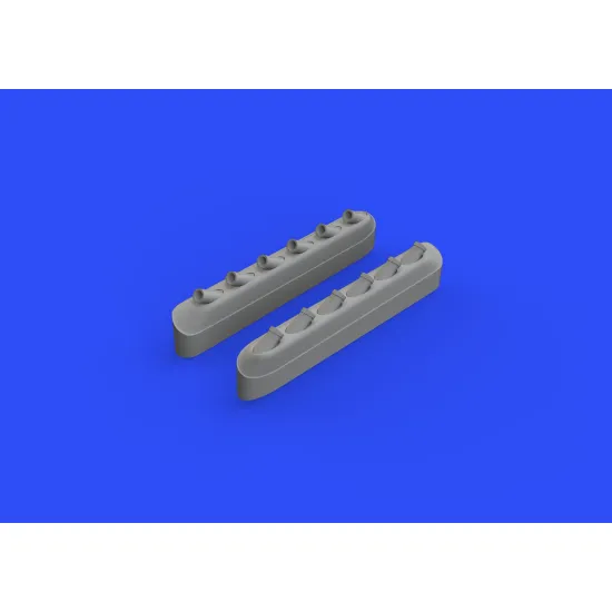Eduard 648486 1/48 P-51D exhaust stacks w/ fairing Brassin for Aircraft