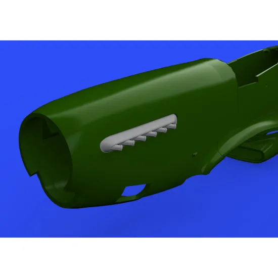 Eduard 648486 1/48 P-51D exhaust stacks w/ fairing Brassin for Aircraft