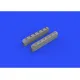 Eduard 648486 1/48 P-51D exhaust stacks w/ fairing Brassin for Aircraft